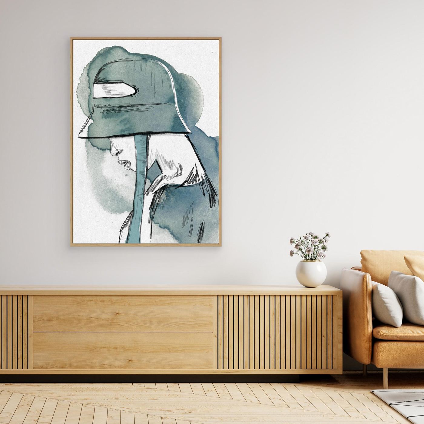 Kunstdruck "Gedankenverhüllt"