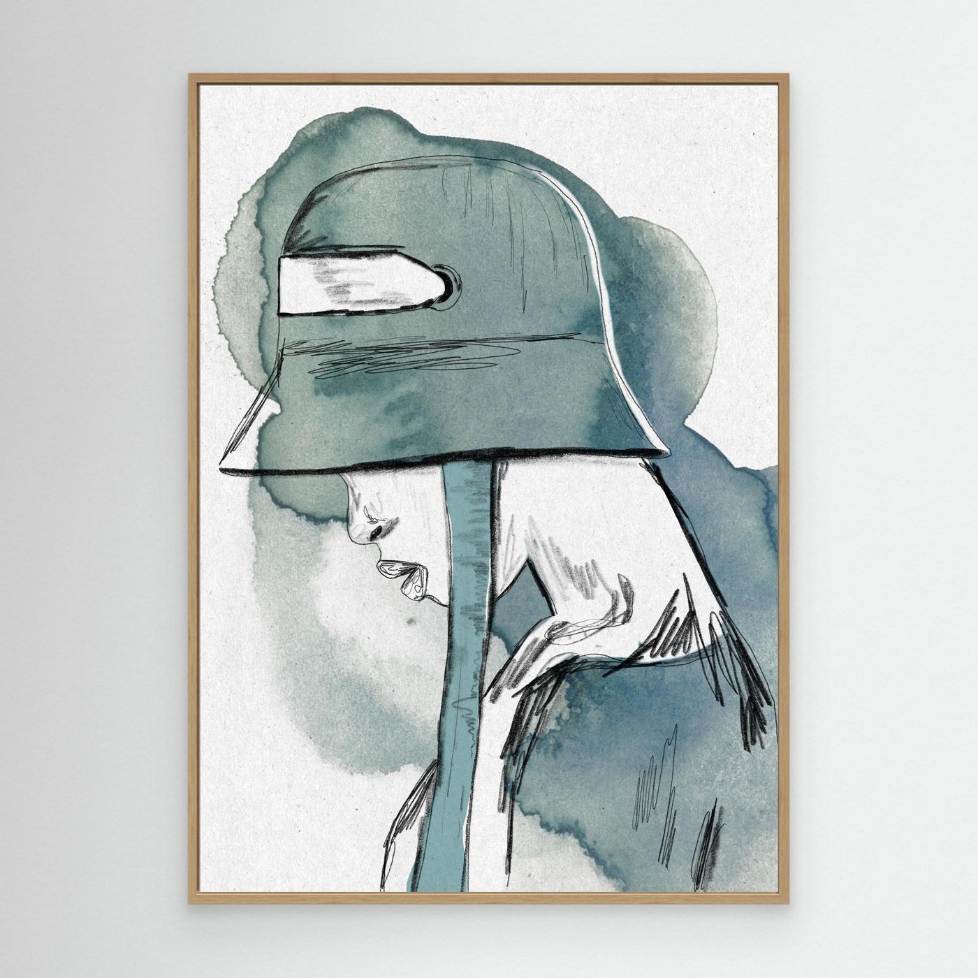 Kunstdruck "Gedankenverhüllt"