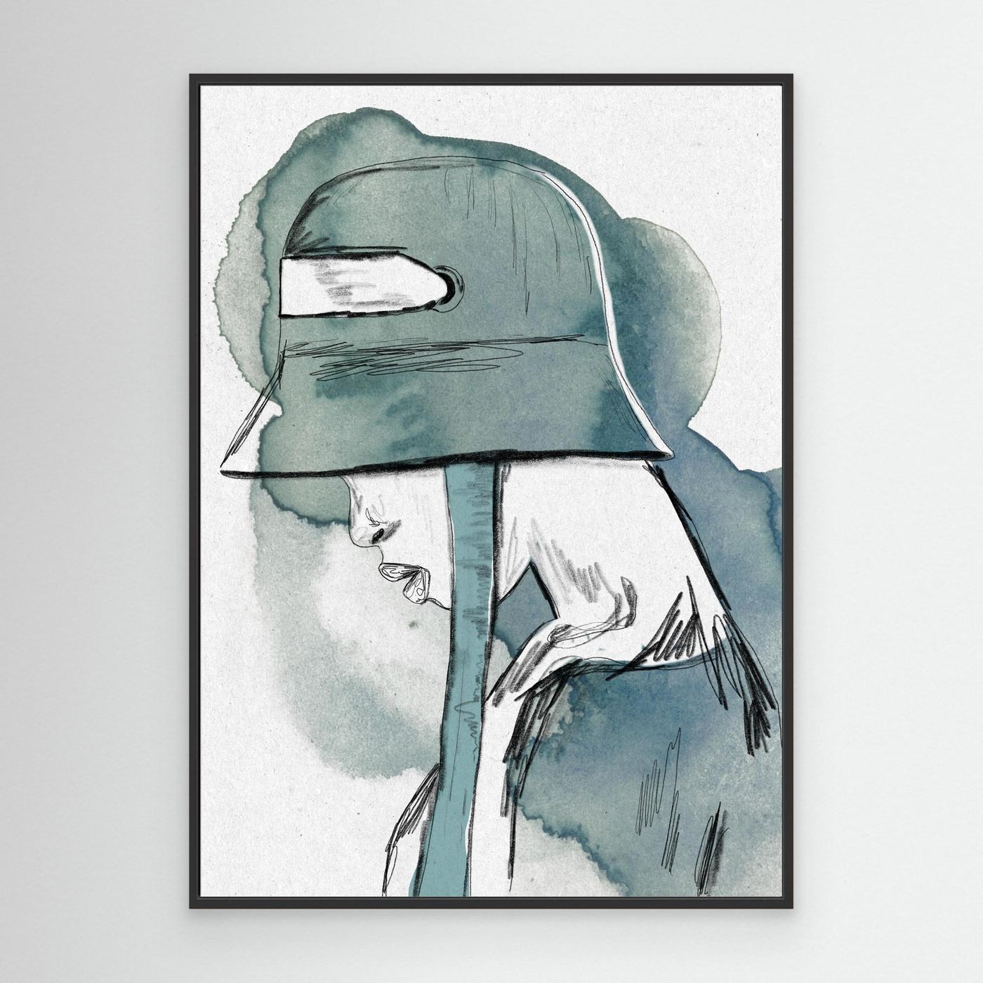 Kunstdruck "Gedankenverhüllt"