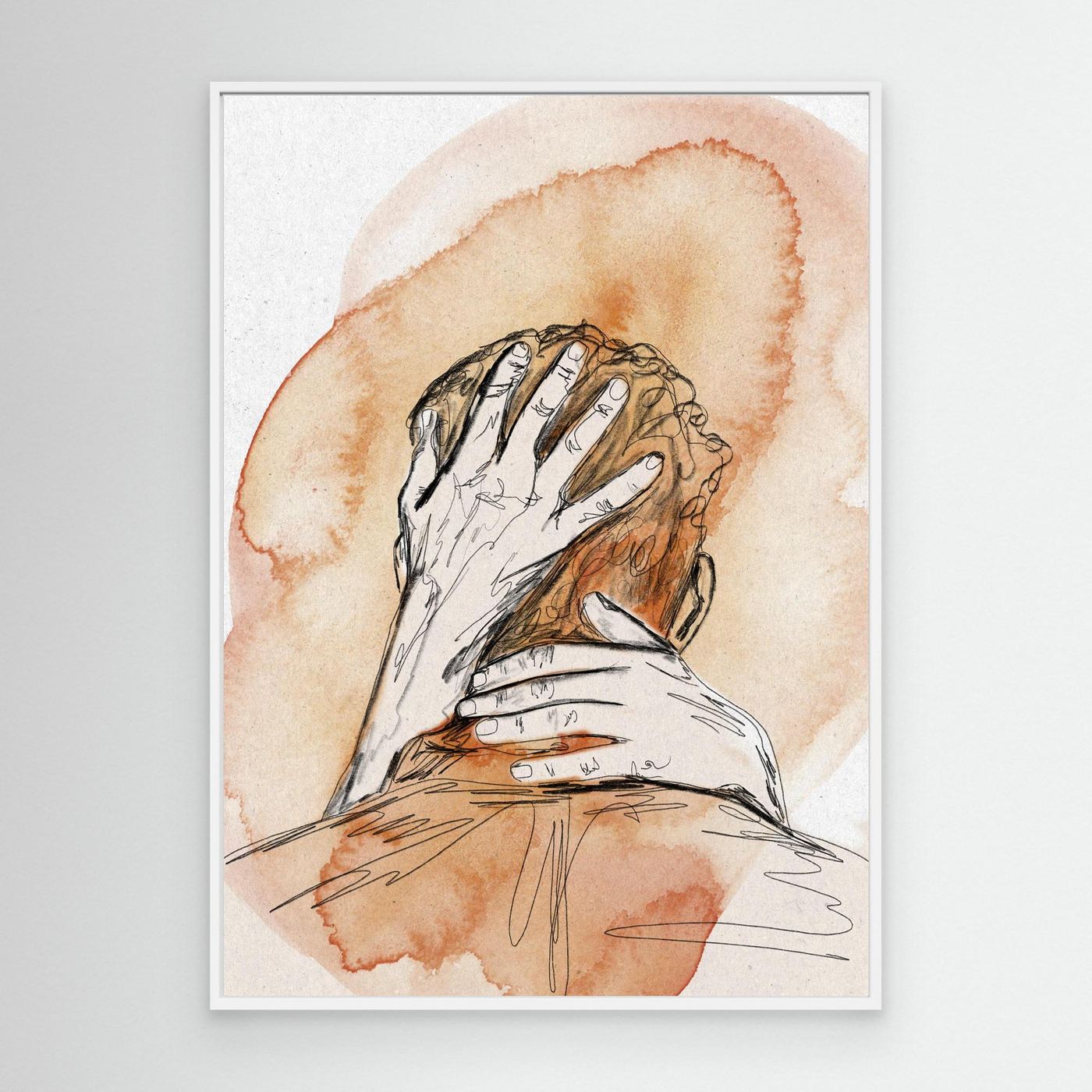 Kunstdruck "Umarmt"