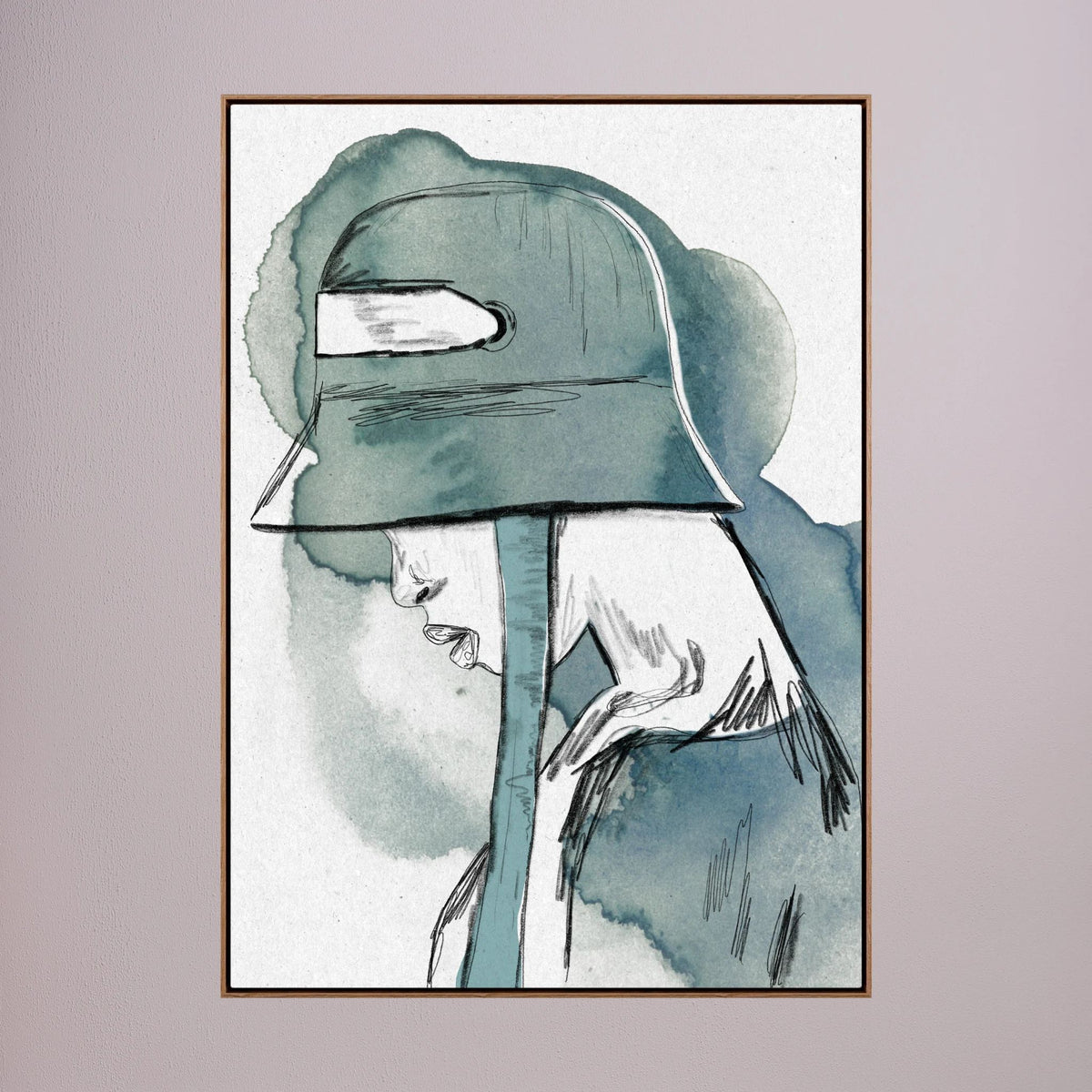 Kunstdruck "Gedankenverhüllt"