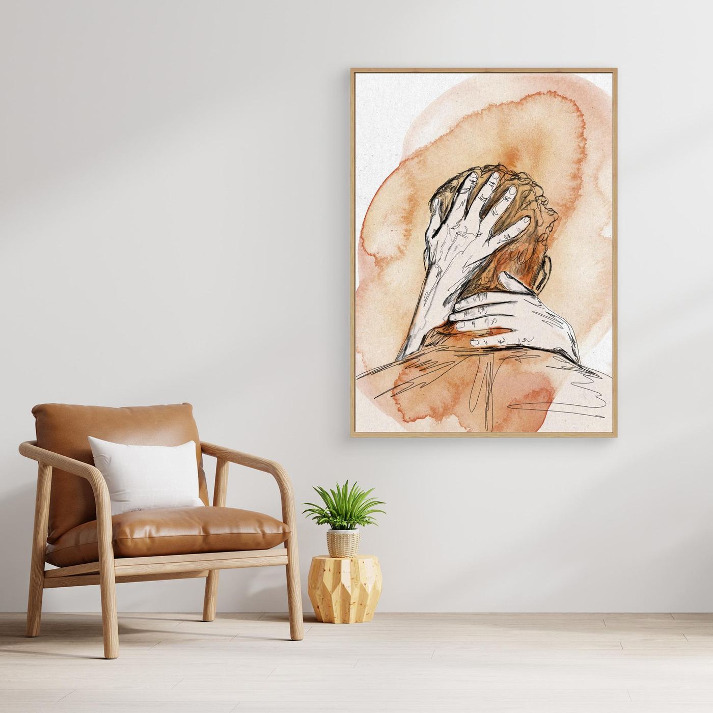 Kunstdruck "Umarmt"